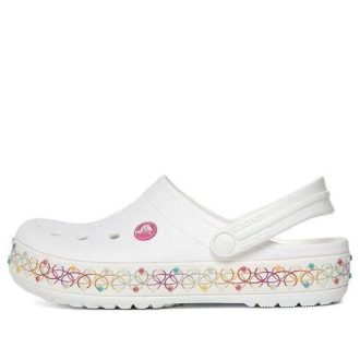 Crocs (GS) Crocband strečový náhrdelník Clog „White Multi“ 208269-94S