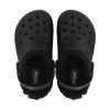 Crocs (GS) Dětské klasické lemované dřeváky „Black“ 207010-060