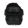 Crocs (GS) Dětské klasické lemované dřeváky „Black“ 207010-060