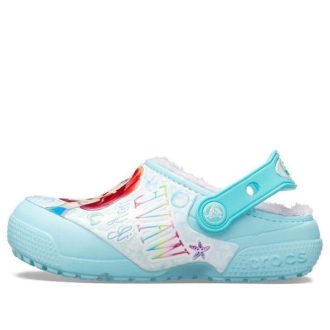 Crocs (GS) Fun Lab Dřeváky Disney Little Mermaid „Sky Blue White“ 206281-4O9