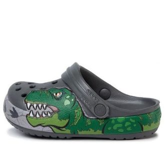 Crocs (GS) Fun Lab Dino Band Lights Clogs „Grey Green“ 206157-0DA