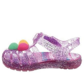 Crocs (GS) Isabella Glitter Flat Sandals „Purple Pink“ 205038-518