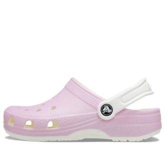 Crocs (GS) Klasické dřeváky „Pink White“ 209161-6S0