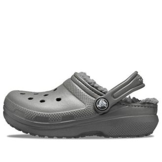 Crocs (GS) Klasické lemované dřeváky „Břidlicově šedá Smoke“ 203506-0EX