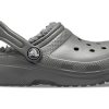 Crocs (GS) Klasické lemované dřeváky „Břidlicově šedá Smoke“ 203506-0EX