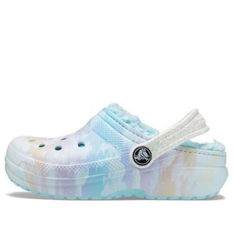 Crocs (GS) Klasické lemované dřeváky „Blue Multi-Color“ 207322-90H