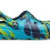 Crocs (GS) Klasické lemované mramorované dřeváky „Blue Tie Dye“ 207238-4HQ