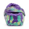 Crocs (GS) Klasické lemované mramorované dřeváky „Neon Purple Multi“ 207238-573