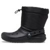 Crocs (GS) Klasické lemované Neo Puff Boots „Core Black“ 207940-001