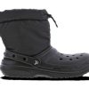 Crocs (GS) Klasické lemované Neo Puff Boots „Core Black“ 207940-001