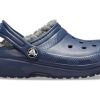Crocs (GS) Klasický lemovaný třpytivý dřevák „Blue“ 207010-459