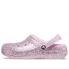 Crocs (GS) Klasické lemované třpytivé dřeváky „Pink“ 207462-6S0