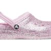 Crocs (GS) Klasické lemované třpytivé dřeváky „Pink“ 207463-6S0