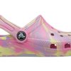 Crocs (GS) Klasické mramorové dřeváky „Pink Yellow“ 207002-6SO