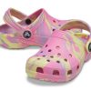 Crocs (GS) Klasické mramorové dřeváky „Pink Yellow“ 207002-6SO