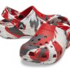 Crocs (GS) klasické mramorové dřeváky „White Red Grey“ 207002-884
