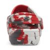 Crocs (GS) klasické mramorové dřeváky „White Red Grey“ 207002-884