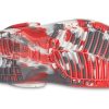 Crocs (GS) klasické mramorové dřeváky „White Red Grey“ 207002-884