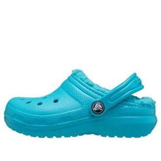 Crocs (GS) Klasické podšité dřeváky „Blue“ 203506-4SL