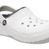 Crocs (GS) Klasické podšité dřeváky „White Grey“ 207009-10M