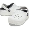 Crocs (GS) Klasické podšité dřeváky „White Grey“ 207009-10M