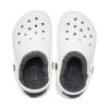 Crocs (GS) Klasické podšité dřeváky „White Grey“ 207009-10M