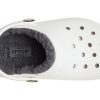 Crocs (GS) Klasické podšité dřeváky „White Grey“ 207009-10M