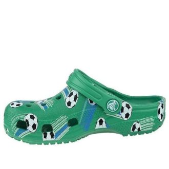 Crocs (GS) Klasické sportovní míčové dřeváky „Green White“ 206417-3TJ