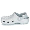 Crocs (GS) klasické třpytivé dřeváky „Silver“ 205441-040