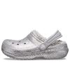 Crocs (GS) Klasické třpytivé dřeváky „Silver Grey“ 205937-00N
