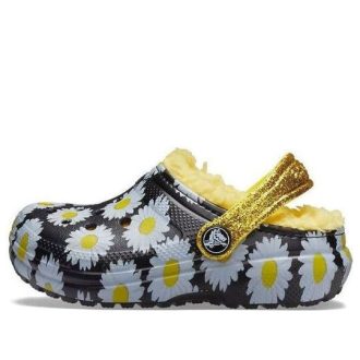 Crocs (GS) lemované dřeváky Vacay Vibes „Black Daisy“ 207318-0ZI