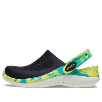 Crocs (GS) LiteRide 360  Marbled Clogs „Black Green Aqua“ 207668-0C4