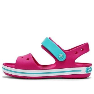 Crocs (GS) Sandály se zapínáním na pásek Crocband „Pink Blue“ 12856-6LH