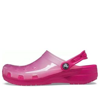Crocs Jelly Crocs Transparentní červené unisex sandály 206908-6X0