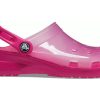 Crocs Jelly Crocs Transparentní červené unisex sandály 206908-6X0
