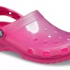 Crocs Jelly Crocs Transparentní červené unisex sandály 206908-6X0