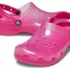 Crocs Jelly Crocs Transparentní červené unisex sandály 206908-6X0