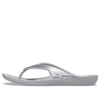 Crocs Kadee II Minimalistické útulné sportovní pantofle Unisex Silver 207314-040