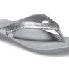 Crocs Kadee II Minimalistické útulné sportovní pantofle Unisex Silver 207314-040