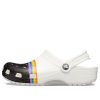 Crocs Klasické dřeváky Rainbow Pride „Bílá černá“ 205971-94S