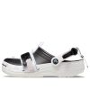 Crocs klasické dřeváky s přezkou na zip „Black White“ 208127-066