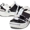 Crocs klasické dřeváky s přezkou na zip „Black White“ 208127-066