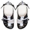 Crocs klasické dřeváky s přezkou na zip „Black White“ 208127-066