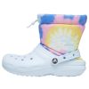 Crocs klasické lemované neo puff boty „Tie Dye Mineral Blue“ 207328-002