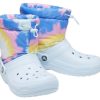 Crocs klasické lemované neo puff boty „Tie Dye Mineral Blue“ 207328-002