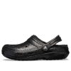 Crocs Klasické třpytivé dřeváky „Černé“ 205842001