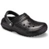 Crocs Klasické třpytivé dřeváky „Černé“ 205842001