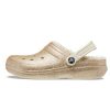 Crocs klasické třpytivé dřeváky „zlato bílá“ 205842-93S