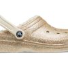 Crocs klasické třpytivé dřeváky „zlato bílá“ 205842-93S