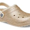 Crocs klasické třpytivé dřeváky „zlato bílá“ 205842-93S